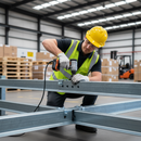 Dim Gray Premium Open Box Beam Barrier Joint Plate - Essential Joining Component for Secure Connections