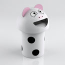 60 Litre Plastic Litter Bin Hooded Top Child-Friendly Design (view 2)