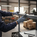 Dark Slate Gray Premium Slotted Construction Angle - 40mm x 40mm for Robust Shelving