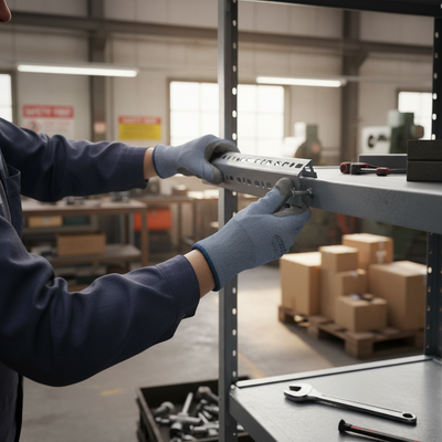 Premium Slotted Construction Angle - 40mm x 40mm for Robust Shelving