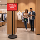 Rosy Brown Premium 600 x 450mm Q-Sign for Road Traffic Applications