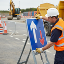 Gray Priority Over Oncoming Traffic Quick-Fit Sign Face Diagram - 750mm x 750mm