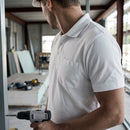 Classic Pocket Polo Shirt Cotton-Polyester Blend - White