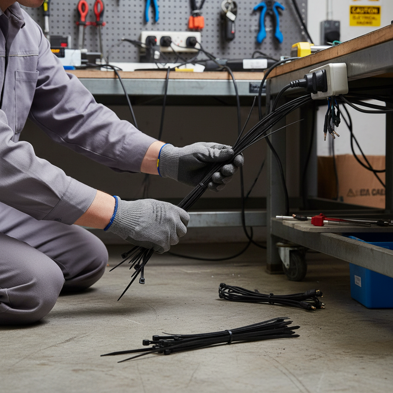 Dark Slate Gray Heavy Duty Nylon Cable Ties 150mm x 3.6mm (Pack of 100)