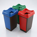 50 litre open top recycling bins – set of 3 (view 2)