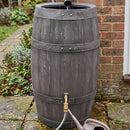 250 Litre Wooden-Effect Water Butt 1050mm with Brass Tap