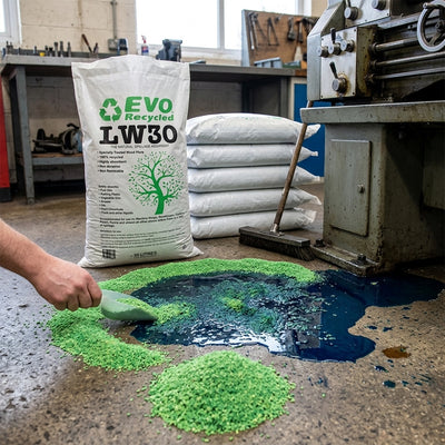 Recycled Wood Fibre Absorbent Granules – 70 x 30L Bags, Fire Retardant