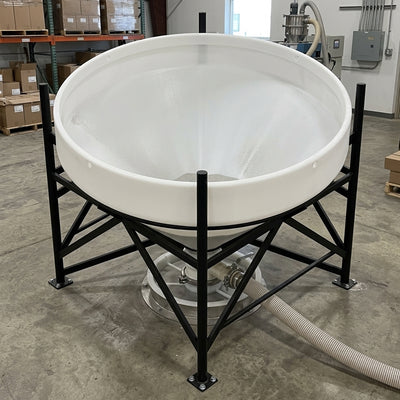 1500L 45° Open Top Cone Tank, UV-Stabilised Polyethylene