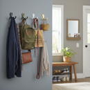 Premium Double Robe Hook 10 Pack - Durable Aluminium Dual Hooks for Stylish Home and Office Storage