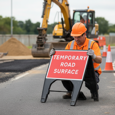 Premium Temporary Road Surface 600 x 450mm for Safety and Stability
