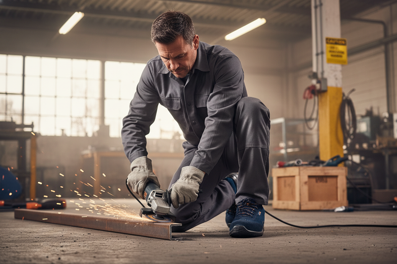 Dim Gray Premium Steel Toe Cap Safety Work Trainers for Heavy Duty Use