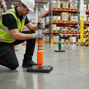 Dark Gray Premium Post for Post & Base Barrier System - Versatile and Durable