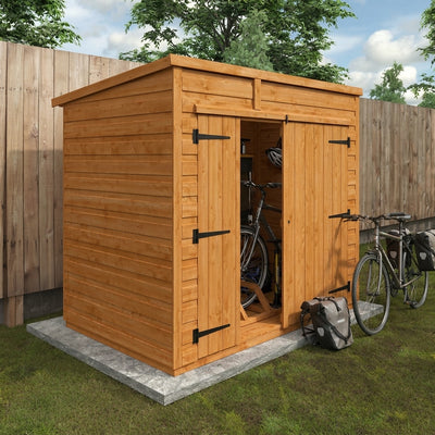 Pent Bike Shed 12mm Shiplap Cladding, 28mm Framework
