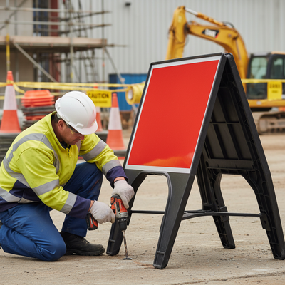 Premium Red Sign 600 x 450mm with Robust Design