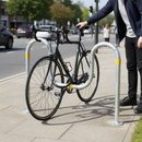 Gray Heavy Duty Cycle Stand for Enhanced Security and Convenience