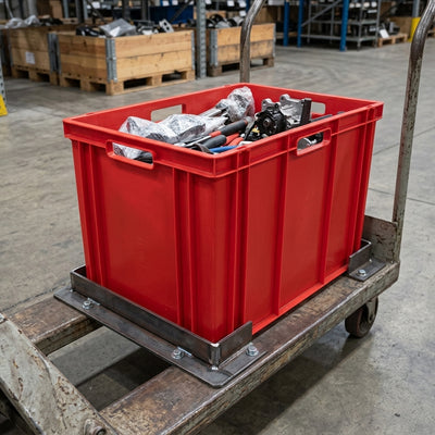 600 x 400 x 425mm 85L Euro Stacking Container, Solid Sides