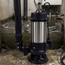 750W Submersible Sewage Pump, 400 L/min, 14m Head, 2" BSP