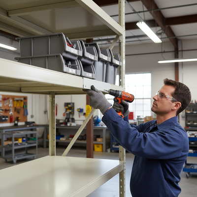Premium White Shelf Stiffener for Stronger Shelving Support