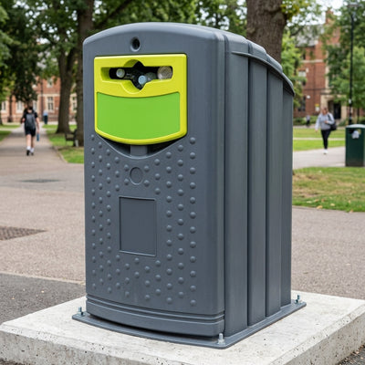 240 Litre Recycling Bin with Propeller Aperture – MDPE