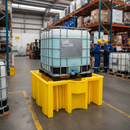 Dim Gray Heavy Duty Single IBC Spill Pallet - 1125 Litre Capacity