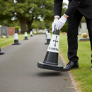 Slate Gray Premium 500mm Funeral Cone with High Durability and Easy Grip