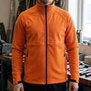 Thermal Midlayer Work Jacket with Softshell Panels - Orange