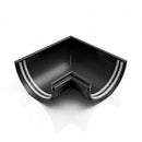 Half Round Aluminium Gutter Angle 90° - 125mm — Textured Black