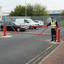 Dim Gray Manual Operated Swing Gate for Vehicle Control - Heavy Duty Access Control