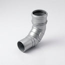 Traditional Adjustable Swanneck 76mm Dia Downpipe Connector — RAL 9006