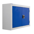 Dark Slate Blue Wall Mounted Perforated Tool Cupboards