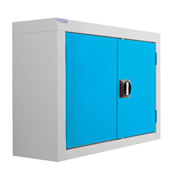 Dark Turquoise Wall Mounted Perforated Tool Cupboards