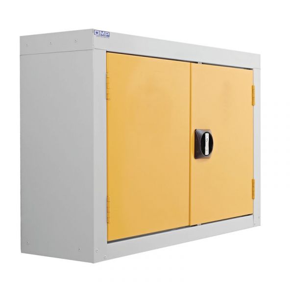 Gray Wall Mounted Workplace Cupboard - 1 Shelf