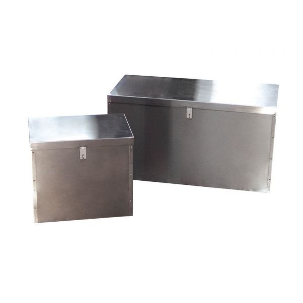 Dim Gray Stainless Steel Floor Chest