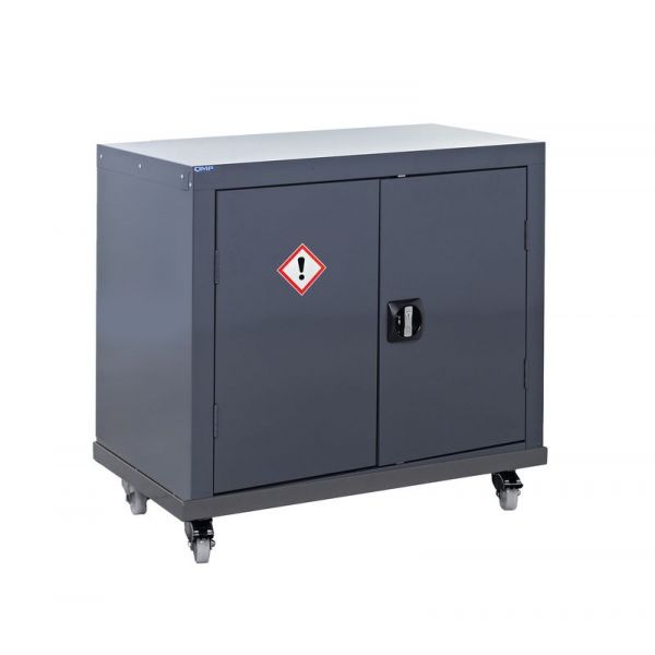 Dim Gray Mobile Coshh Cupboard