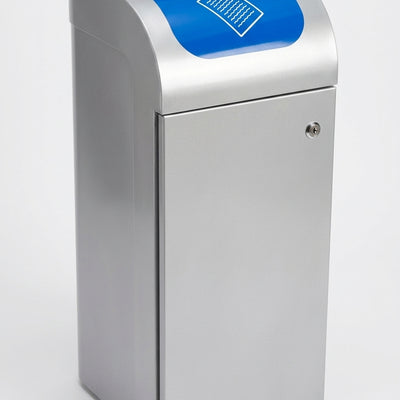 80 Litre Single Internal Recycling Bin, Galvanised Steel
