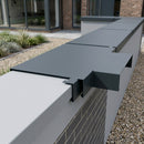 Aluminium Coping T-Junction – Secret Fix Wall Detail — RAL 7016 (in use)