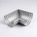 Half Round Aluminium Gutter Angle 135° - 125mm — RAL 9006