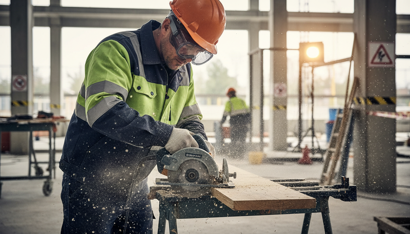 Dark Gray Professional Clear Safety Goggles with Direct Ventilation - Pack of 10