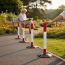 Dim Gray Heavy Duty Portable Flexi Cylinder Delineator Post for Traffic Management