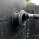 1/2" BSP Male Polypropylene Outlet with Back Nut & Cap