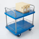 Two-tier platform trolley with wire surround 300kg capacity (view 2)