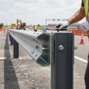 Lavender Premium Open Box Beam Crash Barrier Post Attachment Clip for Secure Installation and Positioning