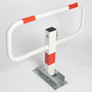 Drop Down Frame Parking Post 68mm White with Red Reflective Bands (view 2)