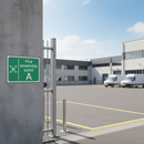 Light Slate Gray Premium Fire Safety Signs - Fire Assembly Point A for Evacuations