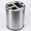 Three-Compartment Waste Separation Bin, 40 Litre Capacity (view 2)