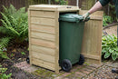 Single Chest Timber Wheelie Bin Store – 140, 180, 240 or 360L