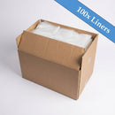 240L Clear Recycled Wheelie Bin Liners – 120 Gauge, Box of 100 (view 2)