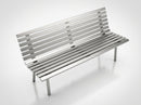 1820mm stainless steel park bench seat (view 2)