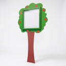 6x A4 Single Sided Poster Case, Tree Design, Galvanised Steel