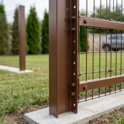 Classic 1800mm Sepia Brown Fence Post 48mm